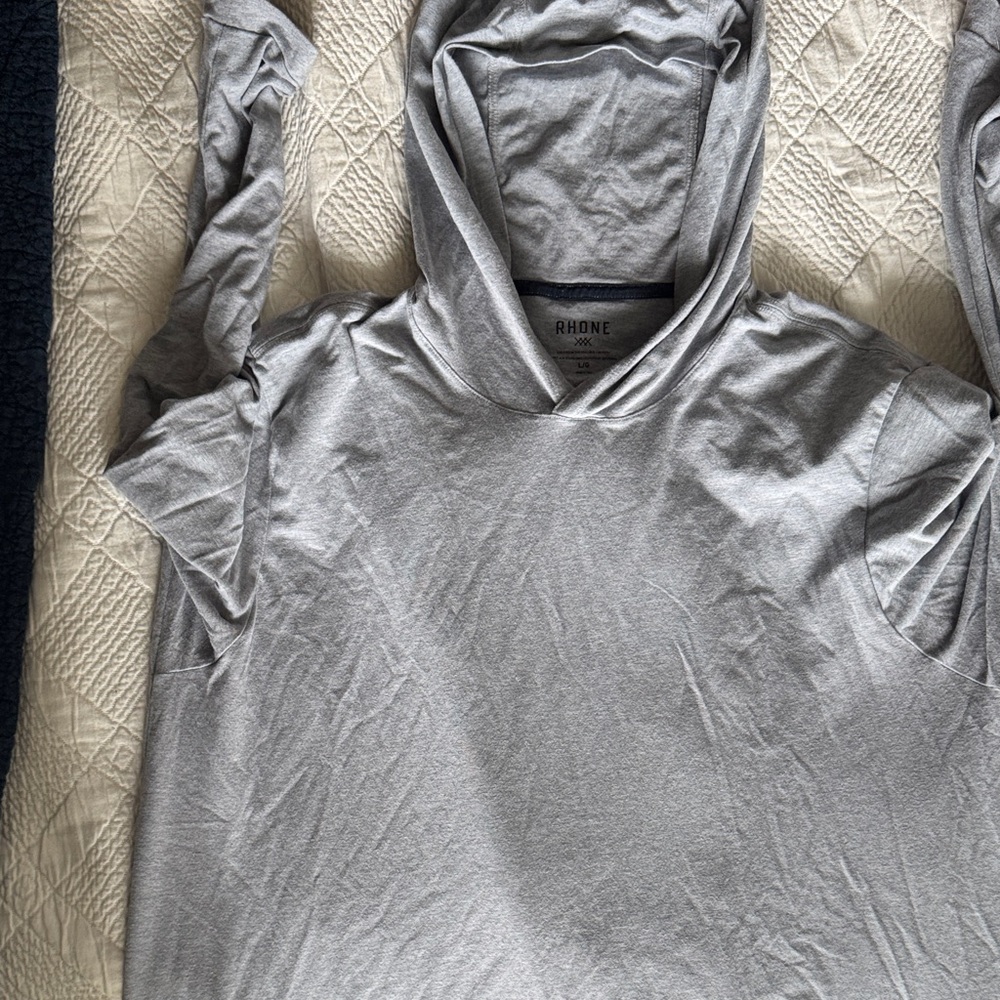 Rhone Light Gray Hoodie